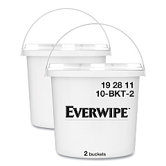 Everwipe High Volume Wet Wipe Centerpull Resealable Bucket , 12 x 12 x 12, White, 2/Carton (TRK192811)