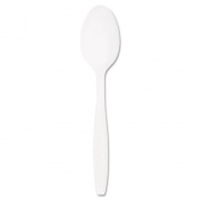 Dart Guildware Extra Heavyweight Plastic Teaspoons, White, 100/Box (GBX7TW0007BX)