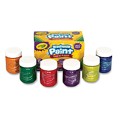 Crayola 6-color Glitter Washable Kids Paint (CYO542400)