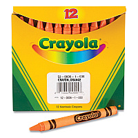 Crayola Bulk Crayons, Orange, 12/Box (CYO520836036)