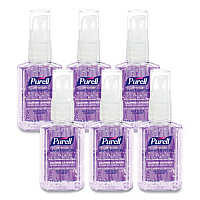 PURELL Advanced Hand Sanitizer Gel Infused with Essential Oils, 2 oz Travel-Sized Pump Bottle, Lavender Scent, 24/Carton (GOJ390524CMR)