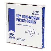 AmerCareRoyal Filter Cones, For Fry Oil, 10" Non-Woven, 500/Carton (RPPEFC10)