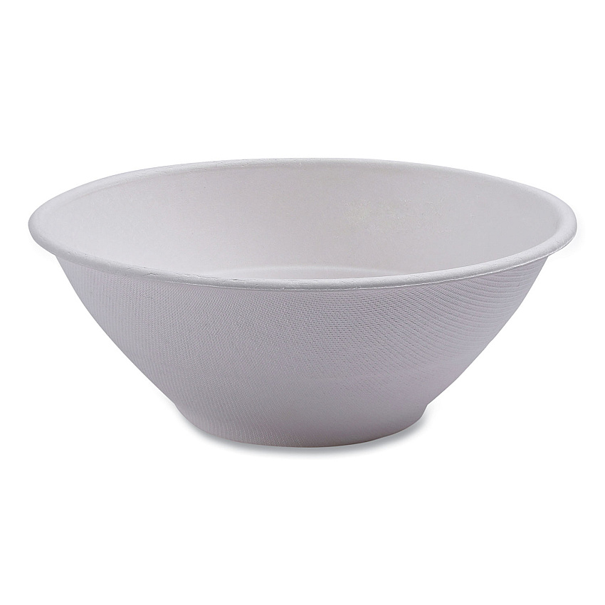 Eco-Products Vanguard Renewable and Compostable Sugarcane Bowls, 32 oz, White, 400/Carton (ECOEPBL32NFA)