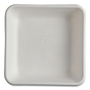 Eco-Products Vanguard Worldview Renewable and Compostable Sugarcane Take-Out Containers, 36 oz, 8 x 8 x 2, White, Sugarcane, 200/Carton (ECOEPSCS8TNFA)