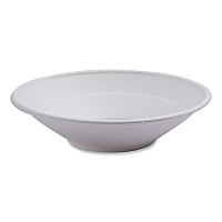 Eco-Products Vanguard Renewable and Compostable Sugarcane Bowls, 24 oz White, 400/Carton (ECOEPBL24NFA)