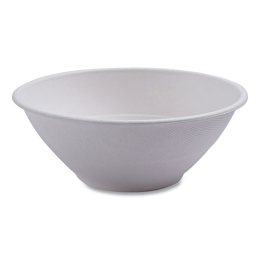 Eco-Products Vanguard Renewable and Compostable Sugarcane Bowls, 40 oz, White, 400/Carton (ECOEPBL40NFA)
