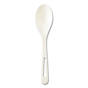 World Centric Cutlery Dispenser Refills, Spoon, White, 100/Bag, 10 Bags/Carton (WORSPPS6DP)