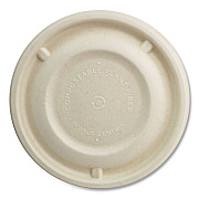 World Centric Fiber Lids for Bowls, 4.7" dia, Paper, 500/Carton (WORBBLSC12NLF)