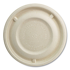 World Centric Fiber Lids for Bowls, 4.7" dia, Paper, 500/Carton (WORBBLSC12NLF)
