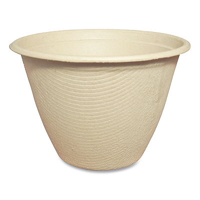 World Centric Fiber Bowls, 16 oz, 4.5" dia x 3.3"h, Natural, Paper, 500/Carton (WORBBSC16NLFP)
