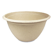 World Centric Fiber Bowls, 12 oz, 4.5" dia x 2.5" h, Natural, Paper, 500/Carton (WORBBSC12NLFP)