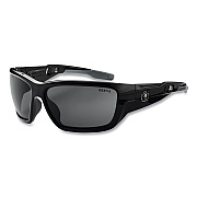 ergodyne Skullerz BALDR Safety Glasses, Black Nylon Impact Frame, Smoke Polycarbonate Lens (EGO57030)