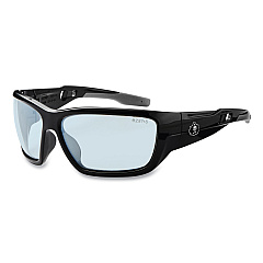 ergodyne Skullerz BALDR Safety Glasses, Black Nylon Impact Frame, Indoor/Outdoor Polycarbonate Lens (EGO57080)