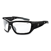 ergodyne Skullerz BALDR Safety Glasses, Black Nylon Impact Frame, Clear Polycarbonate Lens (EGO57000)