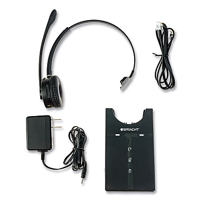 Spracht ZuM Maestro DECT Monaural Over The Head Headset, Black (HS2018)