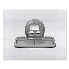 Koala Kare Baby Changing Station, Wall Horizontal Mount, 36.5 x 21.25, Gray (KKPKB30001)
