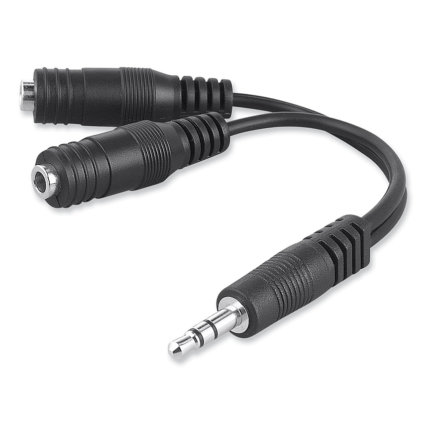 Belkin Speaker and Headphone Splitter, White (BLKF8V234)