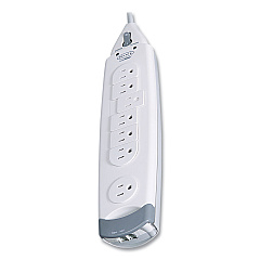 Belkin SurgeMaster Home Series Surge Protector, 7 AC Outlets, 12 ft Cord, 1,045 J, White (F9H71012)