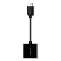 Belkin HDMI to VGA Adapter with Micro-USB Power, 9.8", Black (AV10170BT)