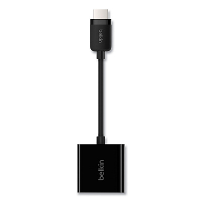 Belkin HDMI to VGA Adapter with Micro-USB Power, 9.8", Black (AV10170BT)