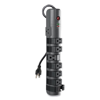 Belkin Pivot Plug Surge Protector, 8 AC Outlets, 6 ft Cord, 1,800 J, Gray (BP10820006)