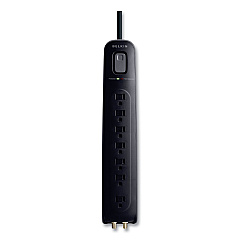 Belkin Ultimate Surge Protector, 7 AC Outlets, 4 ft Cord, 2,000 J, Black (BLKBV10703004BK)