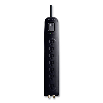 Belkin Ultimate Surge Protector, 7 AC Outlets, 4 ft Cord, 2,000 J, Black (BLKBV10703004BK)