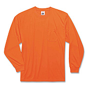 ergodyne GloWear 8091 Non-Certified Hi-Vis Long Sleeve Shirt, 4X-Large, Orange (EGO21598)