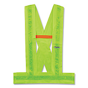 ergodyne GloWear 8140BA Class 1 Breakaway Sash, Polyester, 3X-Large Plus, Lime (EGO27016)