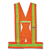 ergodyne GloWear 8140BA Class 1 Breakaway Sash, Polyester, X-Large/2X-Large, Orange (EGO27018)