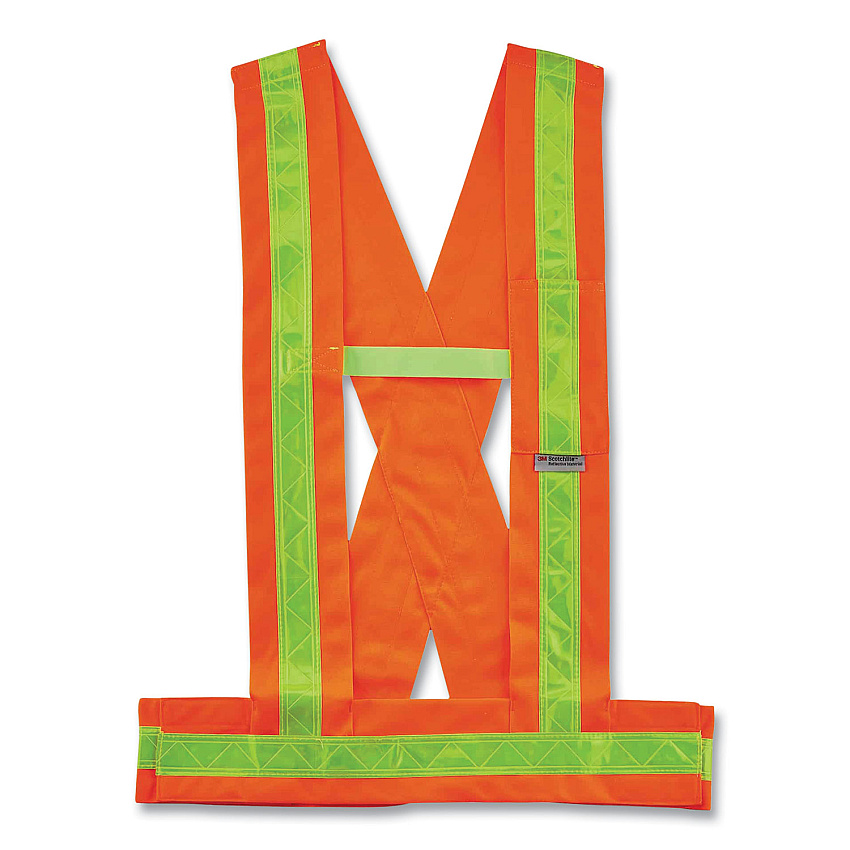 ergodyne GloWear 8140BA Class 1 Breakaway Sash, Polyester, X-Large/2X-Large, Orange (EGO27018)
