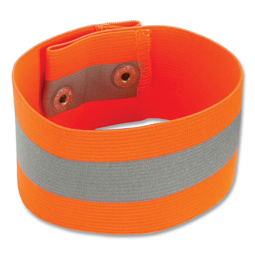 ergodyne GloWear Hi Vis Arm and Leg Band with Snap Closure, Large/X-Large, Orange (EGO29012)