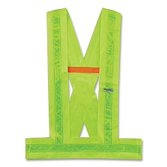 ergodyne GloWear 8140BA Class 1 Breakaway Sash, Polyester, Medium/Large, Lime (EGO27014)