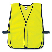 ergodyne GloWear 8010HL Non-Certified Economy Vest, Polyester, One Size Fits Most, Lime (EGO20020)