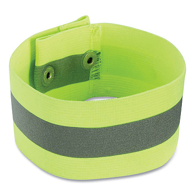 ergodyne GloWear 8001 Hi-Vis Arm and Leg Band with Snap Closure, Large/X-Large, Lime (EGO29014)