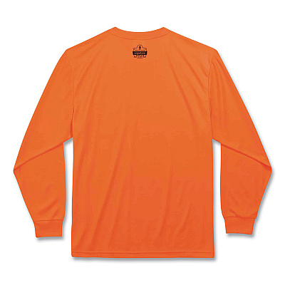 ergodyne GloWear 8091 Non-Certified Hi-Vis Long Sleeve Shirt, Large, Orange (EGO21594)
