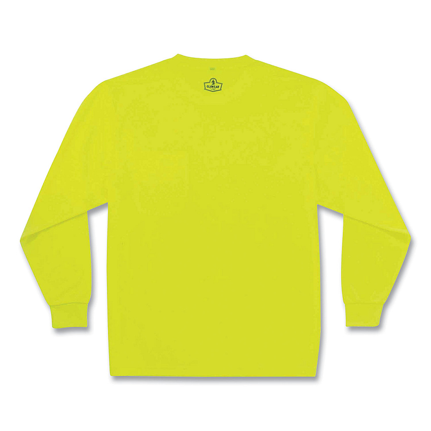 ergodyne GloWear 8091 Non-Certified Hi-Vis Long Sleeve Shirt, Small, Lime (EGO21582)