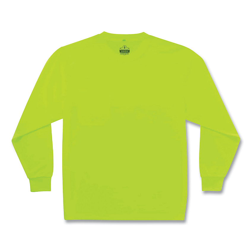 ergodyne GloWear 8091 Non-Certified Hi-Vis Long Sleeve Shirt, 4X-Large, Lime (EGO21588)