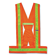 ergodyne GloWear 8140BA Class 1 Breakaway Sash, Polyester, 3X-Large Plus, Orange (EGO27019)