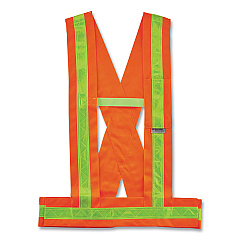ergodyne GloWear 8140BA Class 1 Breakaway Sash, Polyester, 3X-Large Plus, Orange (EGO27019)