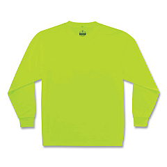 ergodyne GloWear 8091 Non-Certified Hi-Vis Long Sleeve Shirt, Large, Lime (EGO21584)