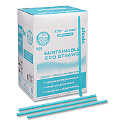 phade Marine Biodegradable Straws, 7.75", Ocean Blue, 6,000/Carton (CAR511203)