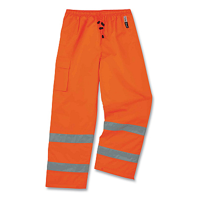 ergodyne GloWear 8925 Class E Hi-Vis Thermal Pants, Large, Orange (EGO24444)