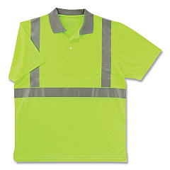 ergodyne GloWear 8295 Class 2 Hi-Vis Polo Shirt, 3X-Large, Lime (EGO21647)