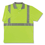 ergodyne GloWear 8295 Class 2 Hi-Vis Polo Shirt, 2X-Large, Lime (EGO21646)