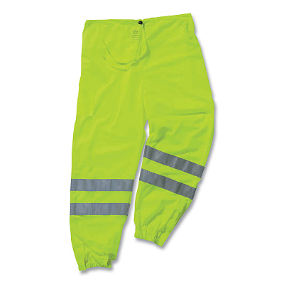 ergodyne GloWear 8910 Class E Hi-Vis Pants, 2X-Large/3X-Large, Lime (EGO22957)