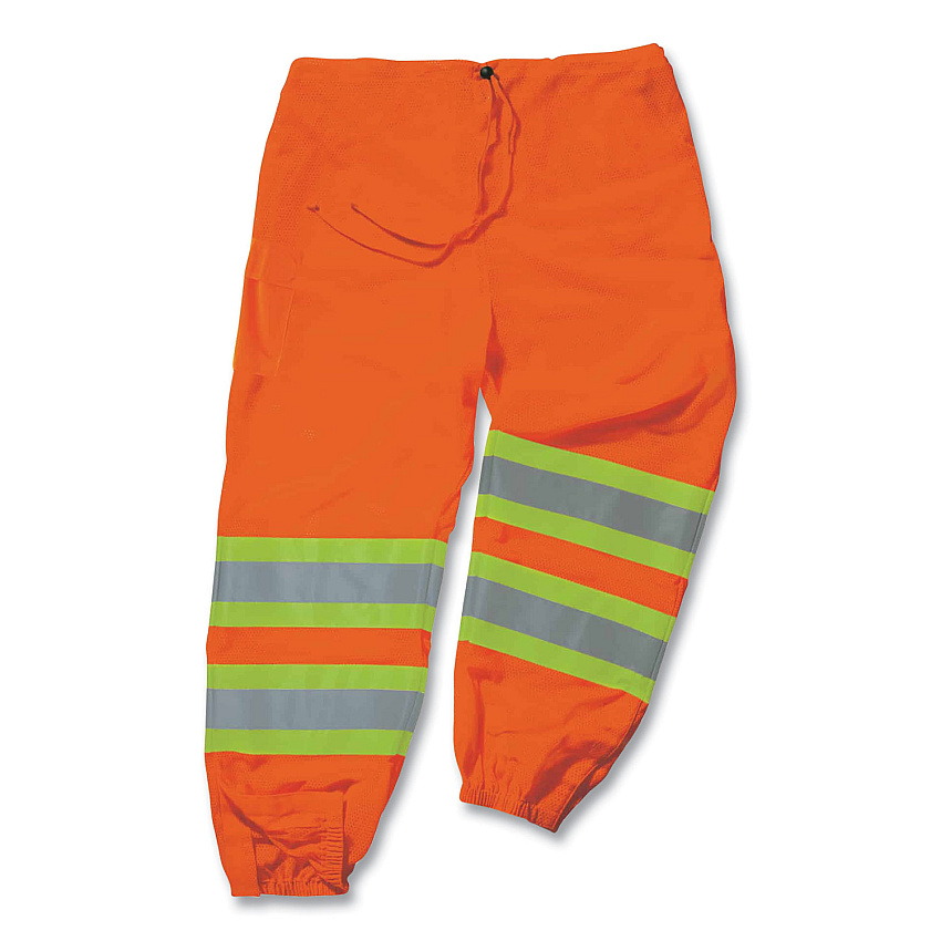 ergodyne GloWear 8911 Class E Two-Tone Pants, Large/X-Large, Orange (EGO22865)