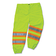 ergodyne GloWear 8911 Class E Two-Tone Pants, Small/Medium, Lime (22963)