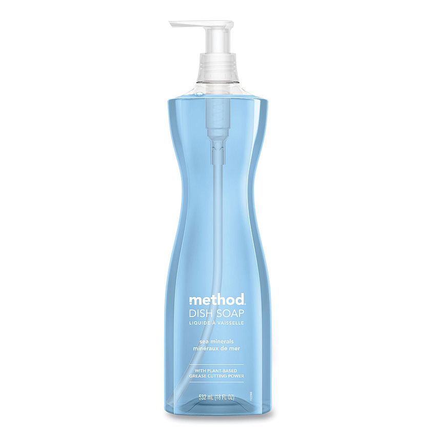 Method Dish Soap Pump, Hour-Glass Bottle Shape, Sea Minerals Scent, 18 oz Pump Bottle (MTH318972EA)