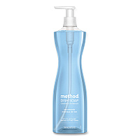 Method Dish Soap Pump, Hour-Glass Bottle Shape, Sea Minerals Scent, 18 oz Pump Bottle, 6/Carton (MTH318972)